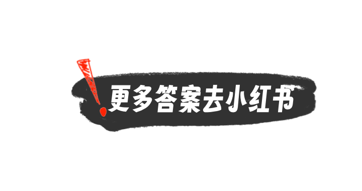 更多答案去小红书